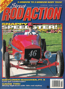 STREET ROD ACTION 1995 OCT - MAYFLOWER PT X, GUAGES, 5 TO 3 WINDOW, BUB'S TOYS